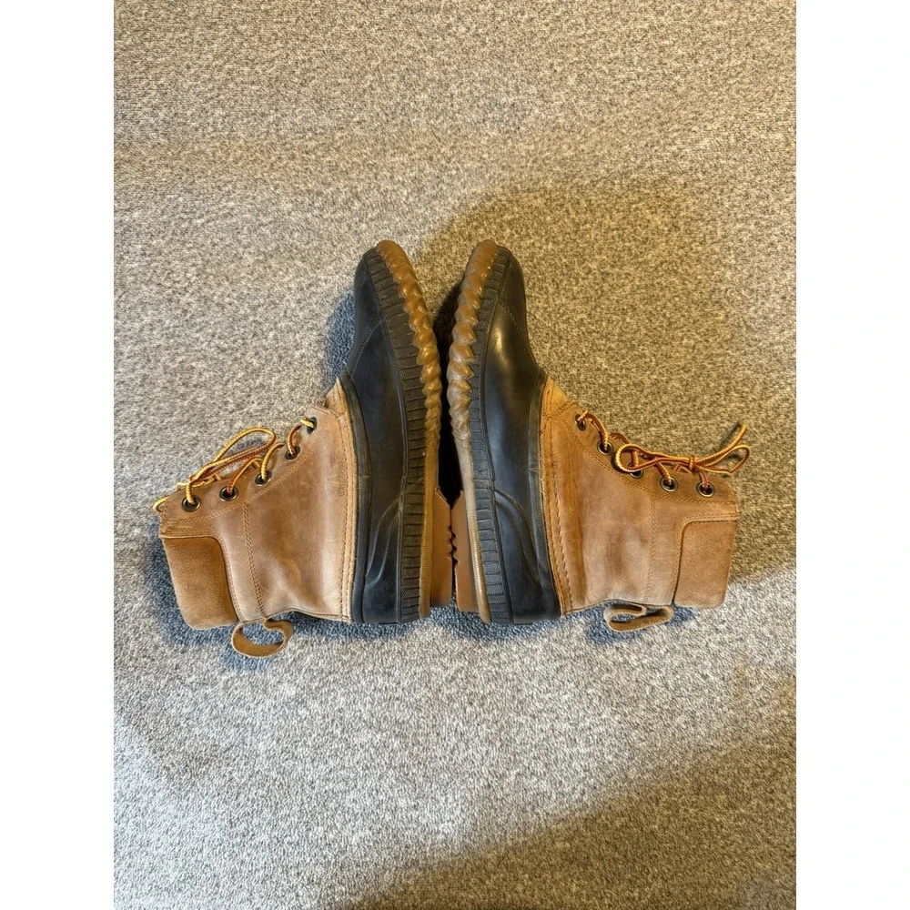 Cheyanne Brown Leather Winter Duck Ankle Boots Sorel Men Sz. 8
